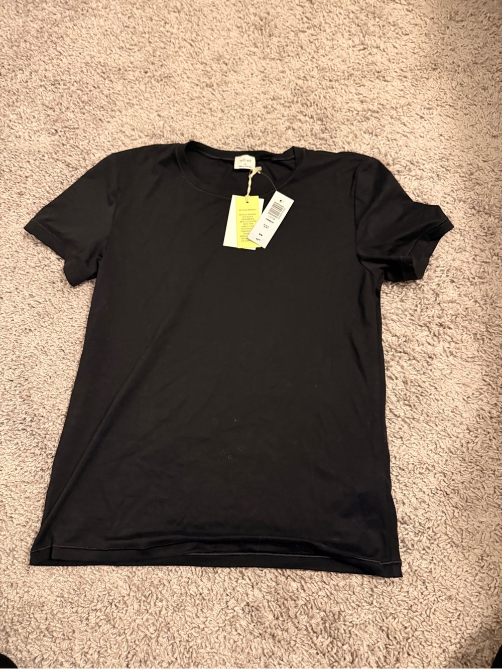Wilfred Black Crew Neck Short Sleeve Tee